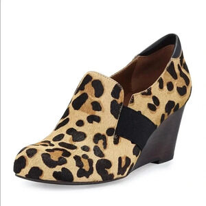 Donald J Pliner Leopard-print calf hair Wedge.